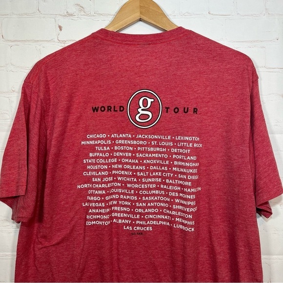 Garth Brooks So Far World Tour T Shirt Mens XXL Red Short Sleeve Tultex - Picture 7 of 8